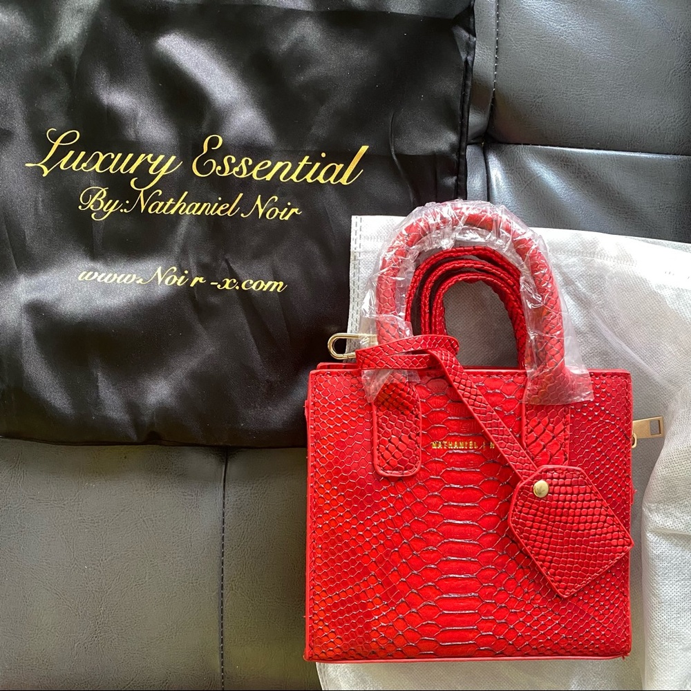 Nathaniel Noir The python mini purse (Monaco Red)